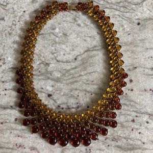 Banana republic amber gold necklace